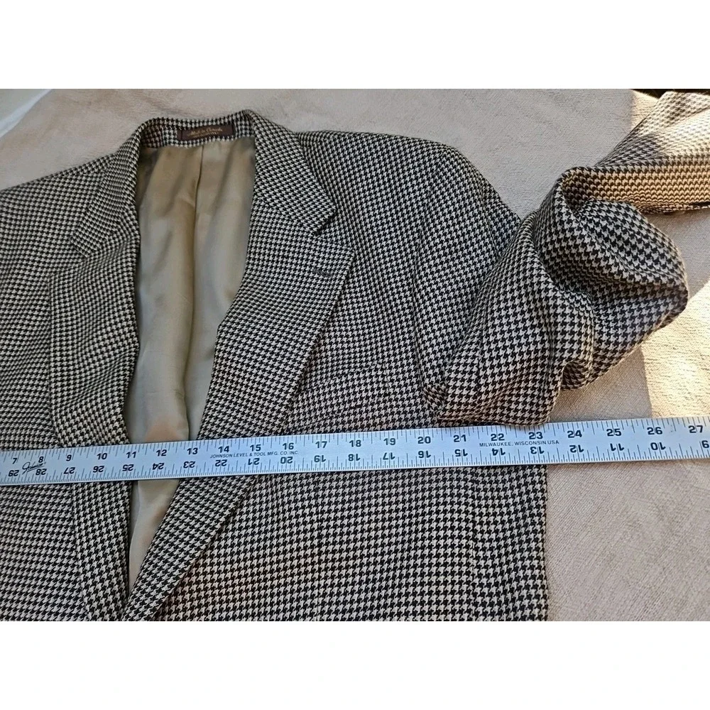 Ralph Lauren Polo University Club Tweed Blazer Jacket Vintage USA Houndstooth 44